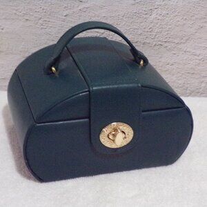 Tuscan Designs Jewelry Box Mirror Lift Out Tray Hunter Green